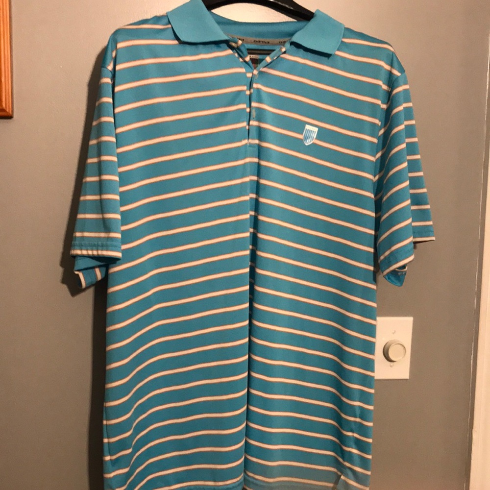 Golf shirt men’s XL Faldo turquoise guc